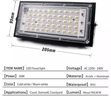 LED Flood Light 50W 220V 240V Floodlight streetIP65 Waterproof Outdoor WARM