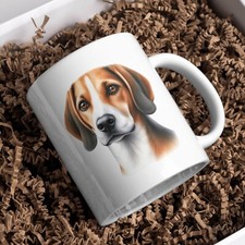 American Foxhound Dog 11oz White Mug, Perfect Gift Idea As It Comes Boxed.