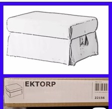 IKEA EKTORP Cover for footstool, Stenasa WHITE