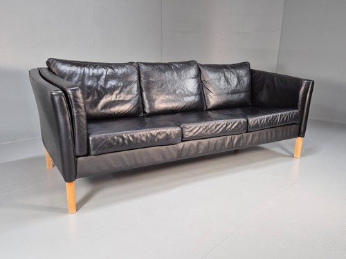 Vintage seater sofa black - vintage,