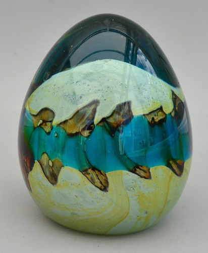 Mdina glass tiger pattern - tiger,