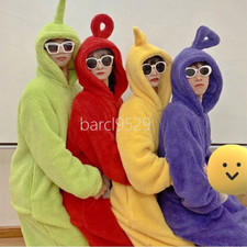 Adult Kids Teletubbies Costume Disi Onesis Lala Cosplay Jumpsuit Pajama Fancy UK