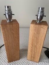 Solid Oak, Handmade, PAIR of