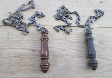 Old Vintage high level toilet chain cistern Lever pull handle Victorian style