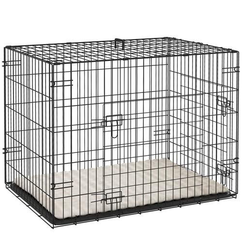 Pawhut dog crate - -, black