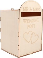 Wedding Card Box Wooden Wedding Card Post Box Rustic Envelope Gift Storage NEW