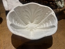 White Ceramic Jelly Mould Vintage Bakeware Kitchenalia