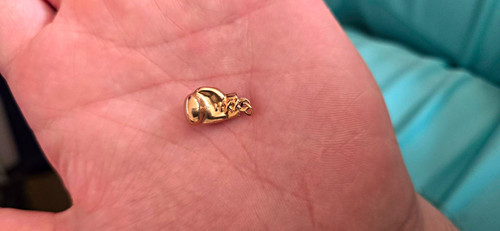 9ct gold boxing - gold, pendent