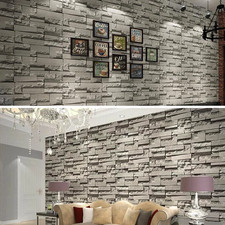 Gray Bricks Textured Muriva