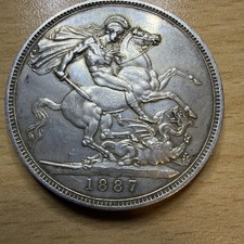 Victoria 1887, Silver Crown Grade GEF/AUNC. 