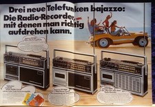 Telefunken Radio Recorder, Original Brochure from 1977 Bajazzo, Partner, Unive