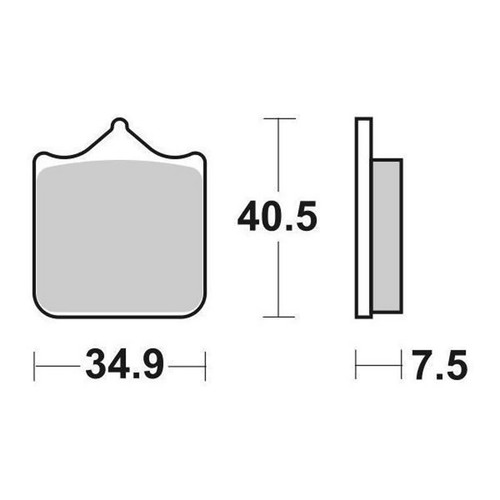 Pair brake pads - pair, of