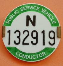 PSV BUS CONDUCTOR BADGE - PCV