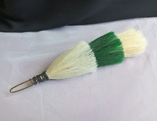 White/ Green/ White Horse Hair Plume Welsh Guards Hackle Bearskin