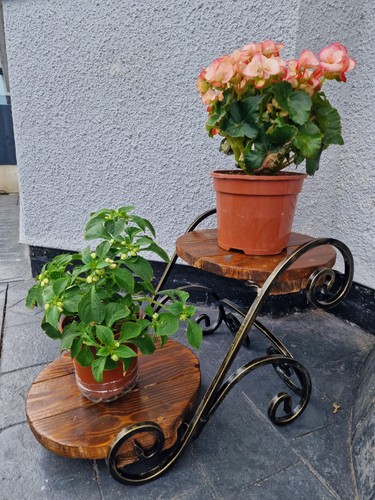 Handmade wrought iron - wrought, 2-tier