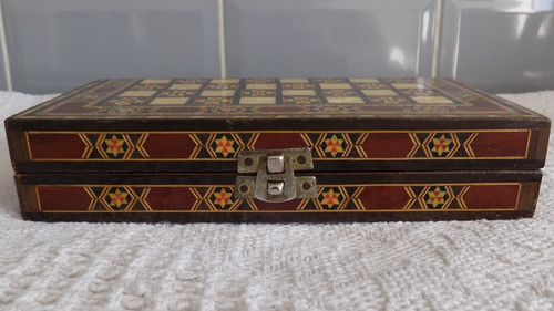 Vintage wooden inlaid - vintage,