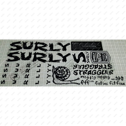 Surly black straggler - black, frame