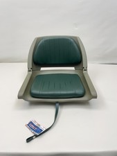 WISE 8WD139-713-T GREEN VINYL FOLDING FISHING SEAT MARINE BOAT