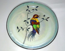 Vintage Art Deco Empire Ware 9" Lustre Fruit Bowl, Exotic Bird