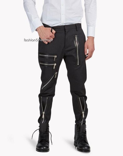 Dsquared2 black zip pants - dsquared2,