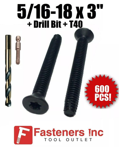 X 3 torx - 600), 5/16-18