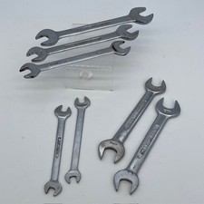 7 Britool Open-End Spanners – 19mm to 10mm – Made in England