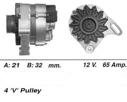 Wai alternator 65amp - alternator, fiat