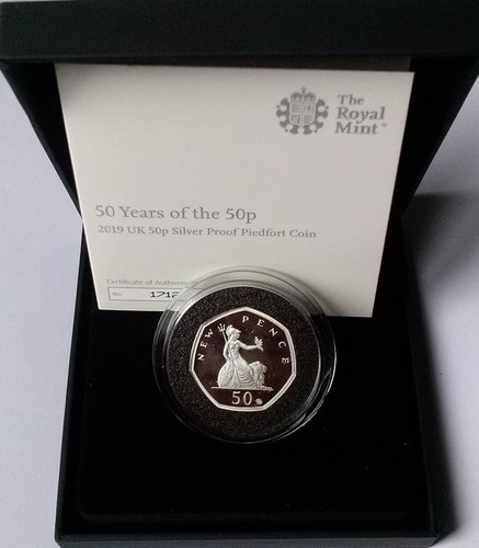 2019 50p anniversary piedfort - 50p,