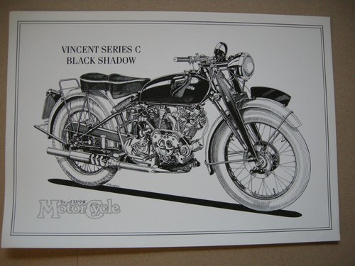 Print vincent black shadow - of,