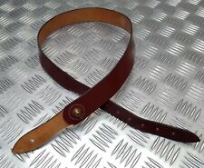 Sam Browne Strap Cross Over Brown Leather Military Issue No Buckle Side