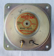 Vintage 1950s Celestion Tweeter H4BG 3187 4 " Round Paper Cone Speaker
