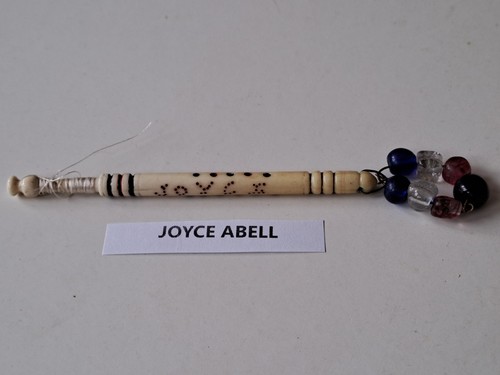 Antique bone lace bobbin with - bone,