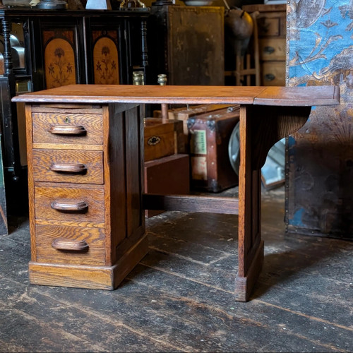 1930s oak student desk - student’s, –