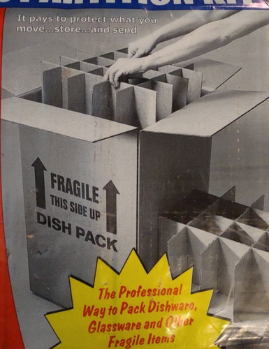 Packrite dish glass partition - dish/glass,