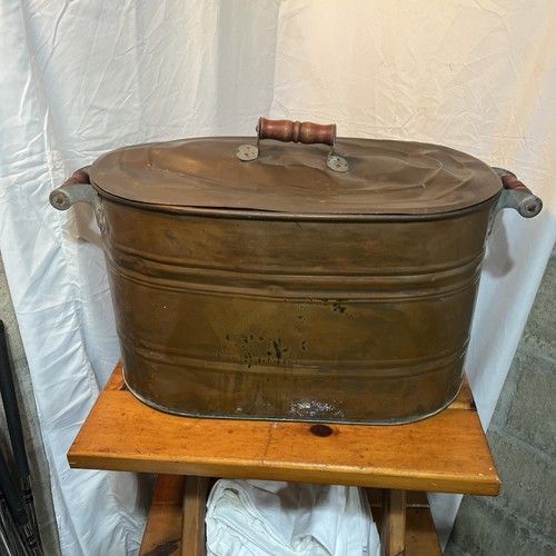 Antique copper boiler - wash, tub