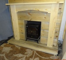 PINE CHUNKY POINTED ARCH FIRE