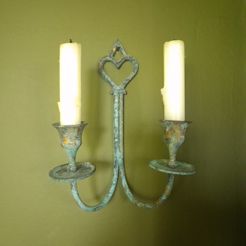 Pair vintage verdigris - a,