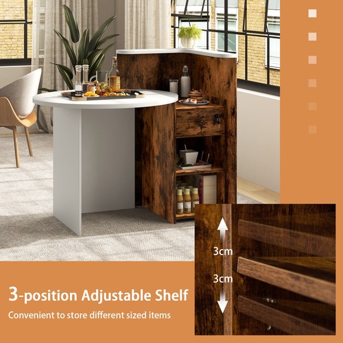 Front counter desk lockable - counter, w/