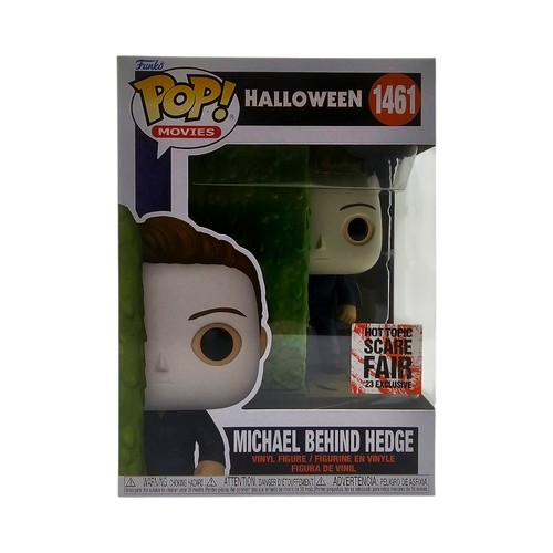 Halloween michael behind hedge - halloween,