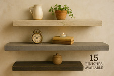 Reclaimed Scaffold Board Shelf Shelves Floating Handmade UK - Without Brackets