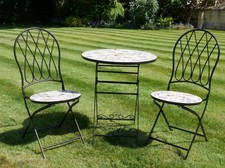 Black metal tiled cafe style - black,