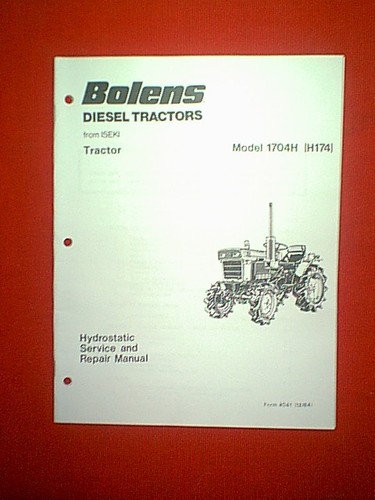 Bolens iseki tractor model - iseki,