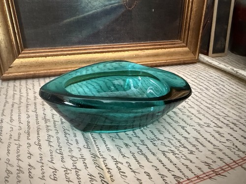 Murano vintage glass green art - vintage,