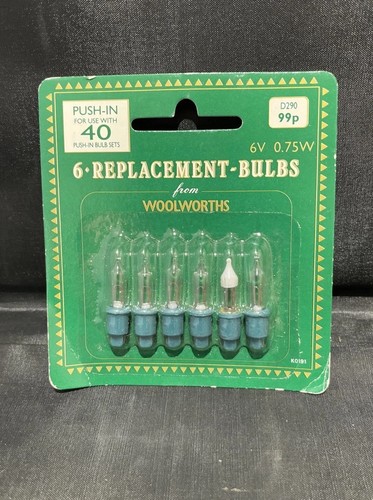 Vintage woolworths 0 75w - 6x,
