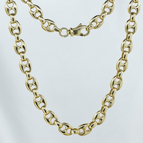 Heavy 9ct yellow gold mariner - heavy,