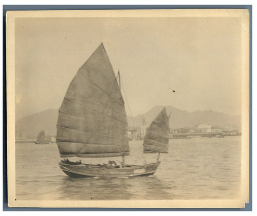 China old junk boat - old, vintage