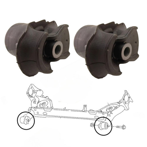 Rear axle subframe - subframe, bushes