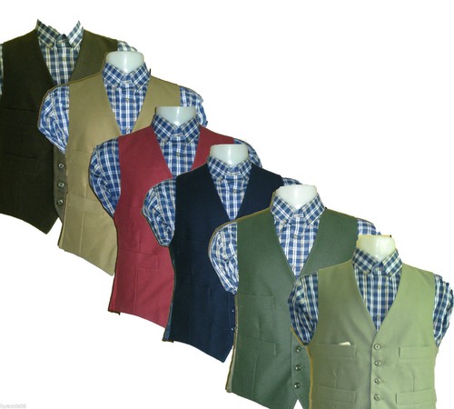 Mens moleskin waistcoat satin - ,