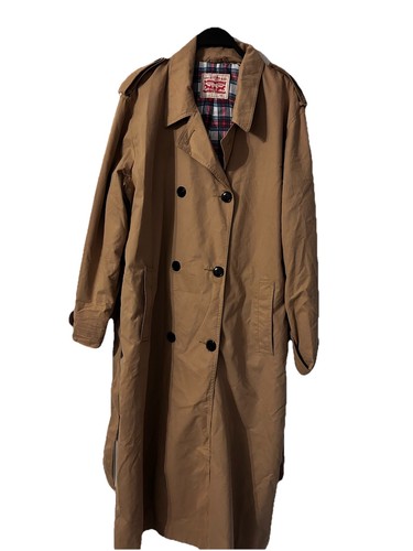 Levi camel trench coat - trench,