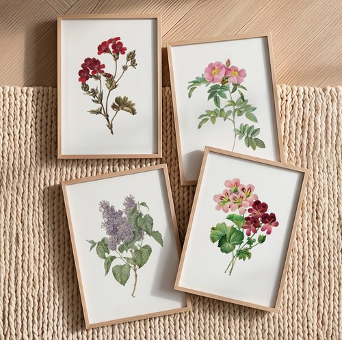 Set vintage flower - 4,